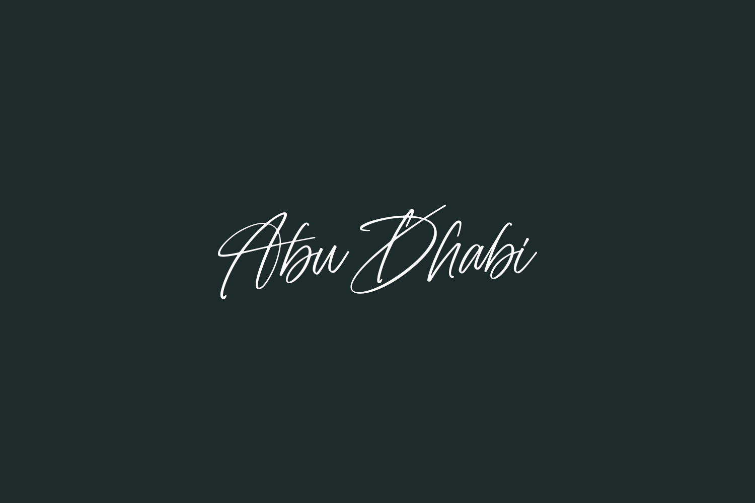 Abu Dhabi Free Font