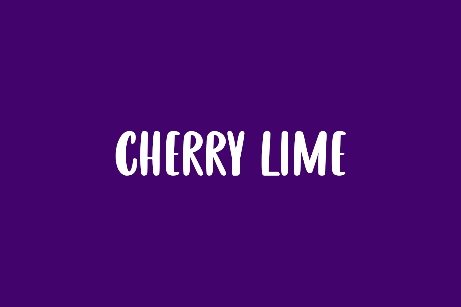 Cherry Lime Free Font
