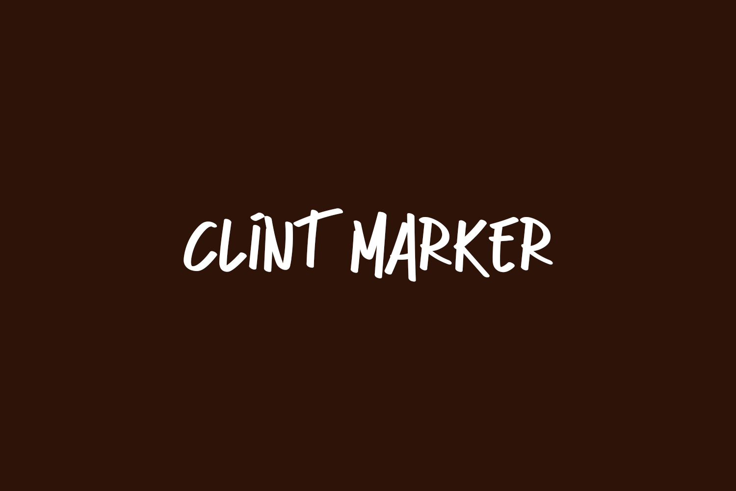 Clint Marker Free Font
