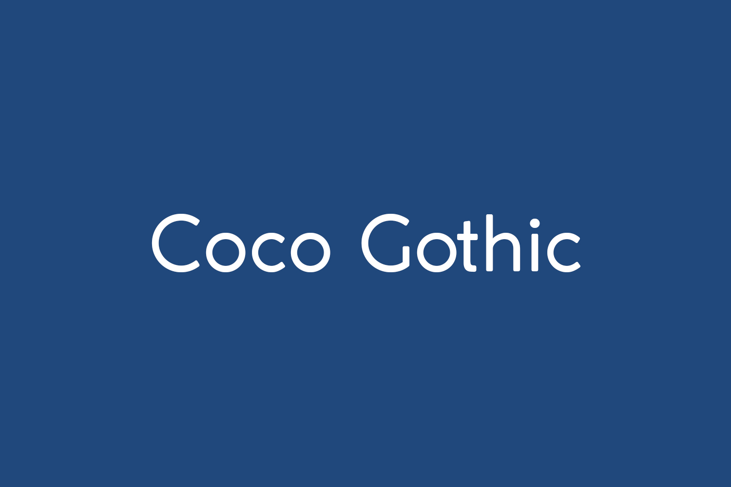 Coco Gothic Free Font