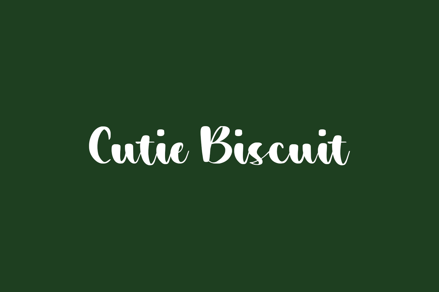 Cutie Biscuit Free Font