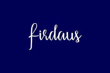 Firdaus Free Font