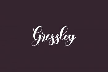 Grossley Free Font