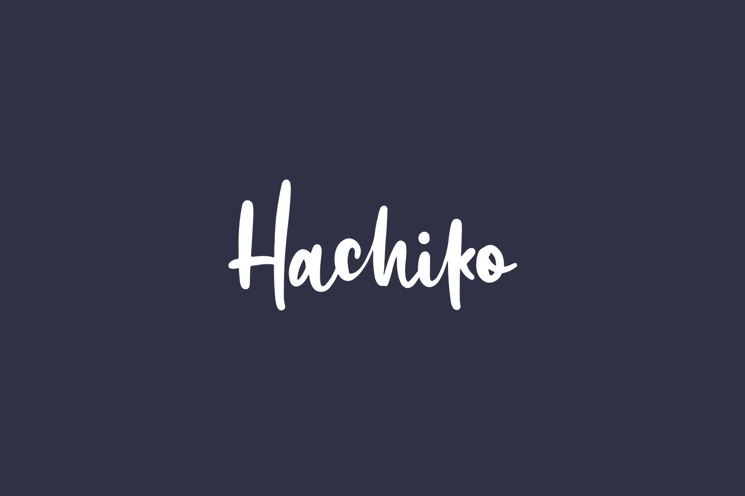 Hachiko Free Font
