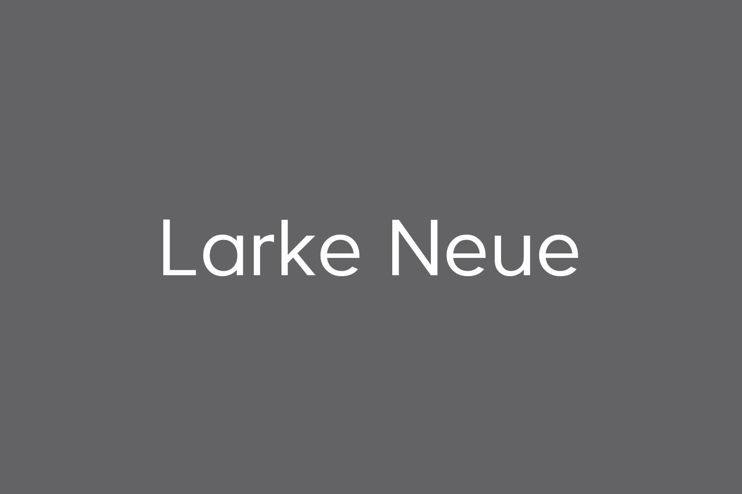 Larke Neue Free Font
