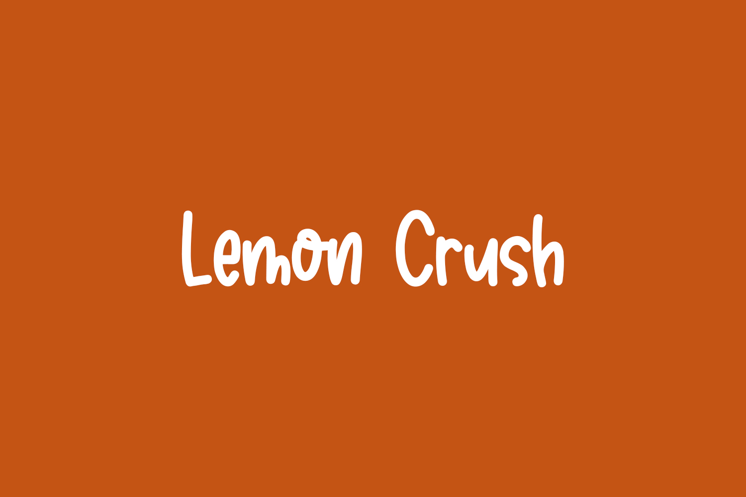 Lemon Crush Free Font