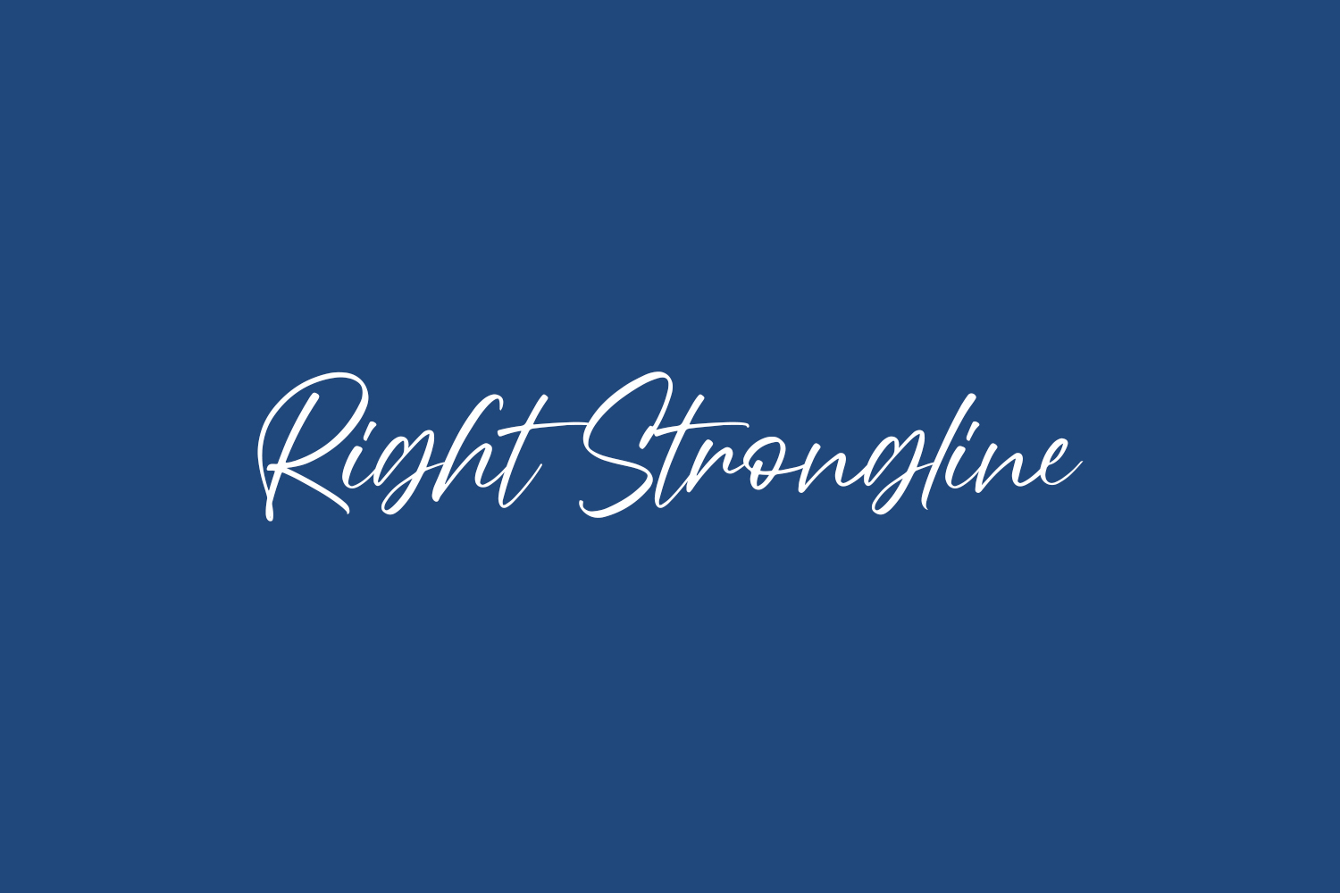 Right Strongline Free Font