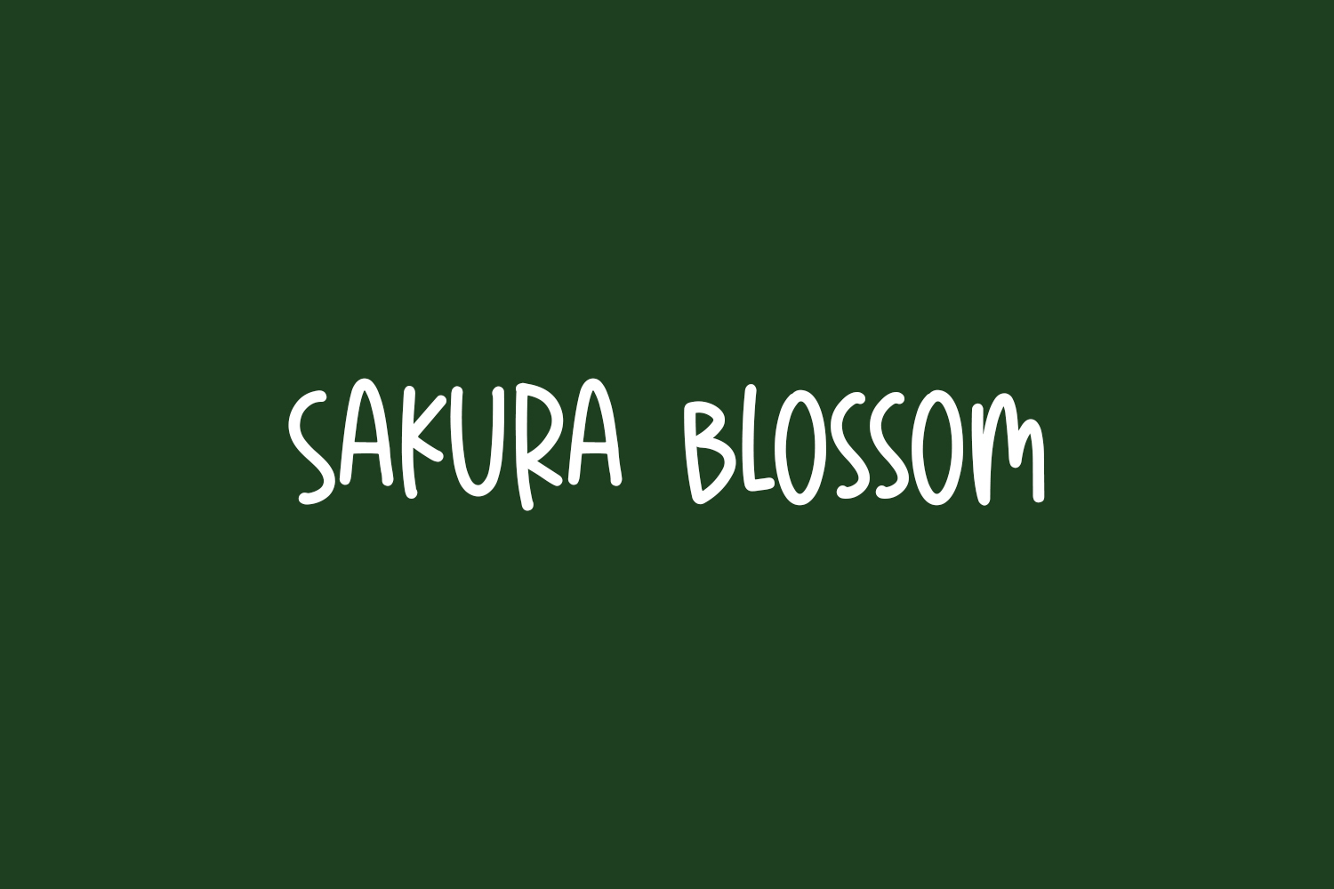 Sakura Blossom Free Font