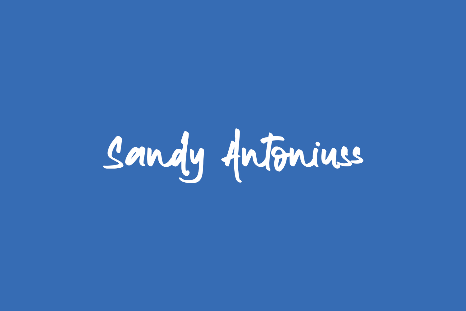 Sandy Antoniuss Free Font