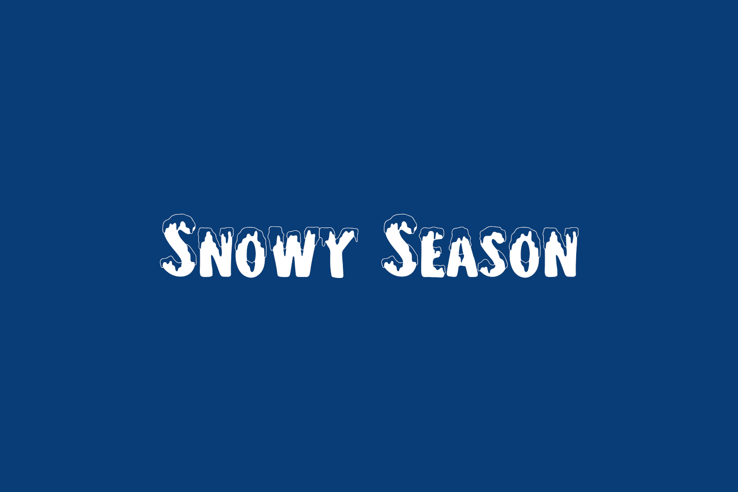 Snowy Season Free Font