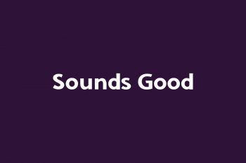 Sounds Good Free Font