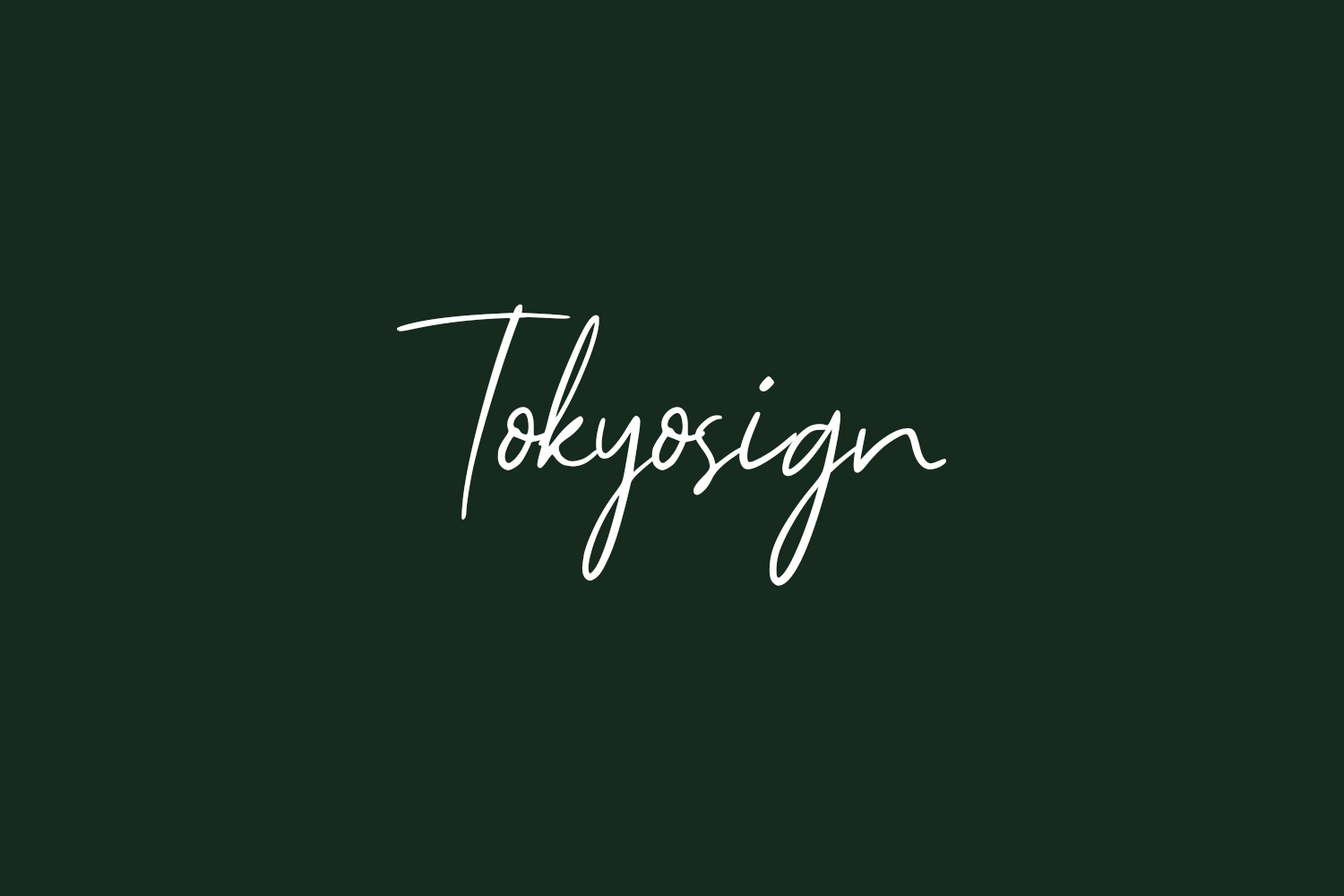 Tokyosign Free Font