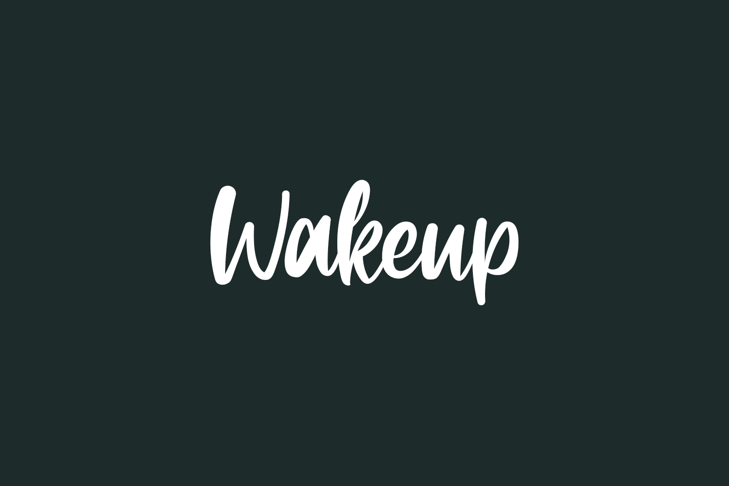 Wakeup Free Font