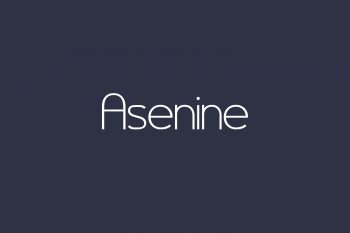 Asenine Free Font