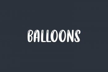 Balloons Free Font