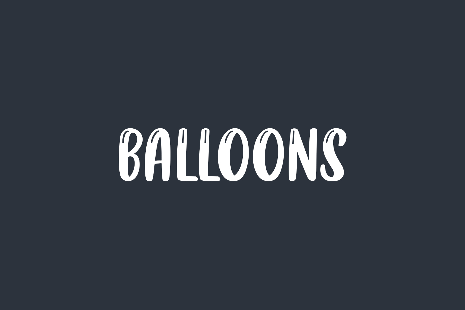 Balloons Free Font