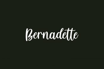 Bernadette Free Font