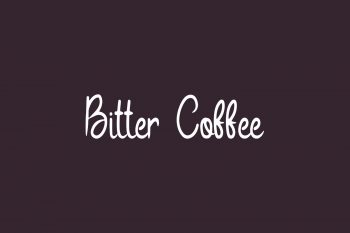 Bitter Coffee Free Font