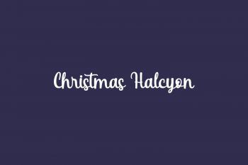 Christmas Halcyon Free Font