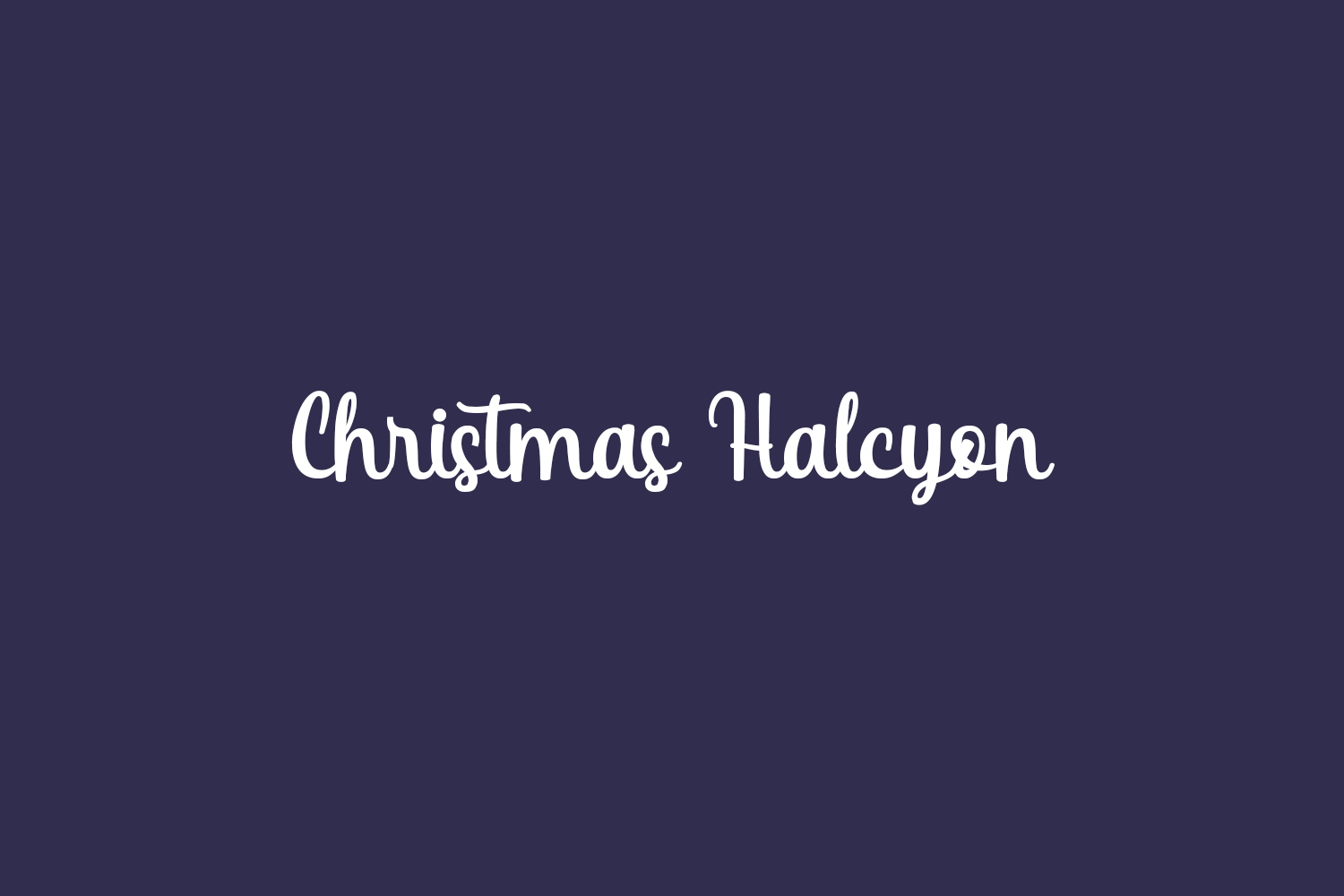 Christmas Halcyon Free Font