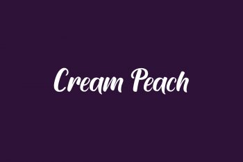 Cream Peach Free Font