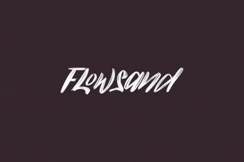 Flowsand Free Font