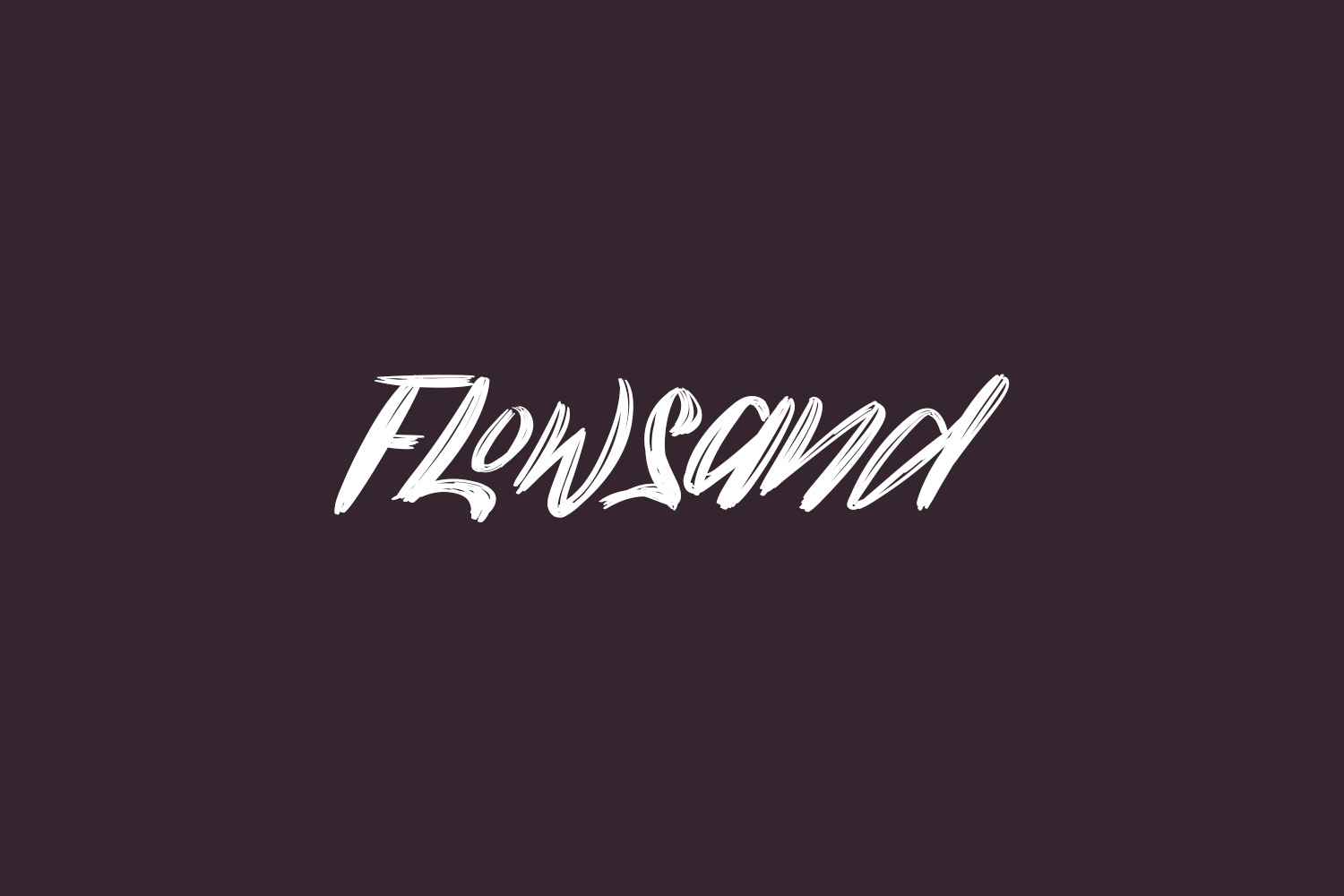 Flowsand Free Font