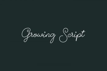 Growing Script Free Font