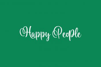 Happy People Free Font