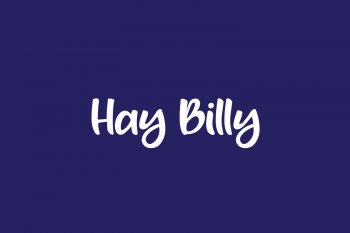 Hay Billy Free Font