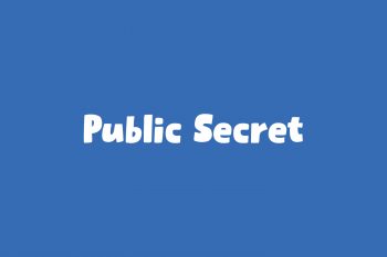 Public Secret Free Font