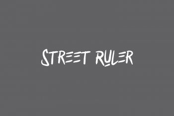 Street Ruler Free Font