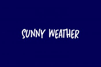 Sunny Weather Free Font