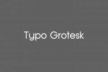 Typo Grotesk Free Font