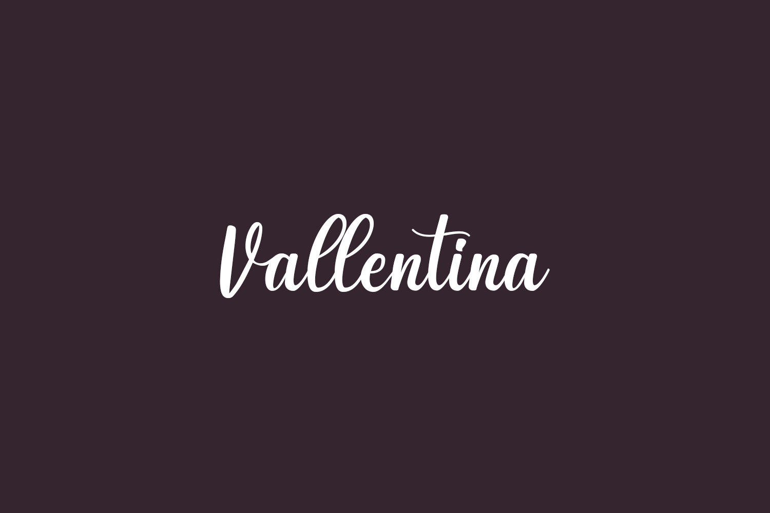 Vallentina Free Font