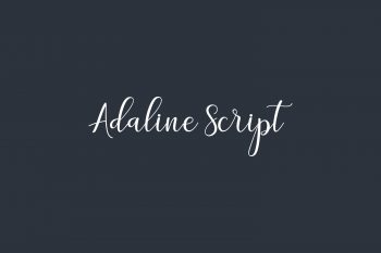 Adaline Script Free Font