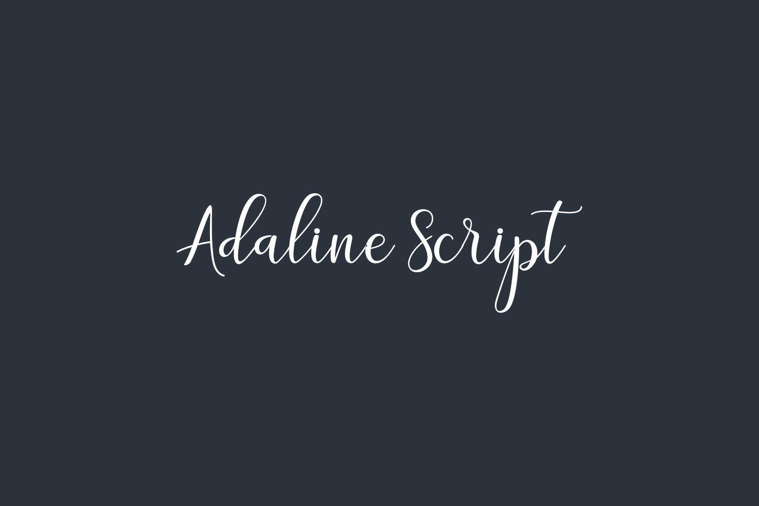Adaline Script Free Font