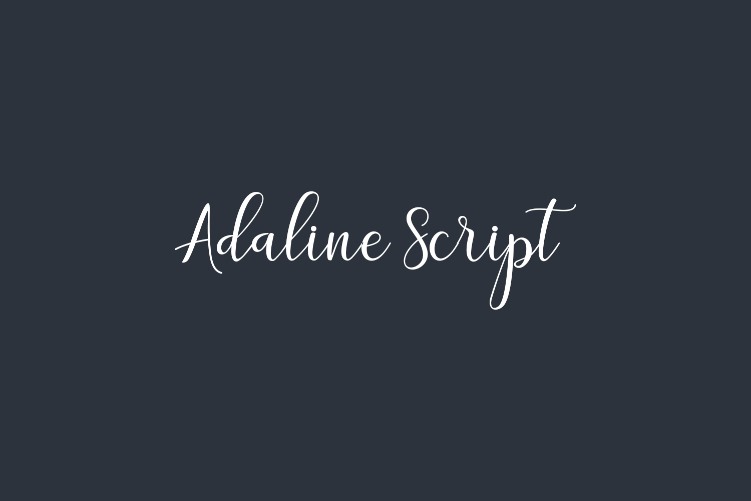 Adaline Script Free Font