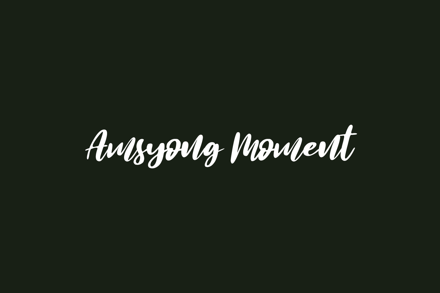 Amsyong Moment Free Font