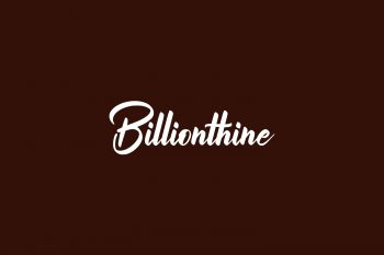 Billionthine Free Font