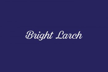 Bright Larch Free Font