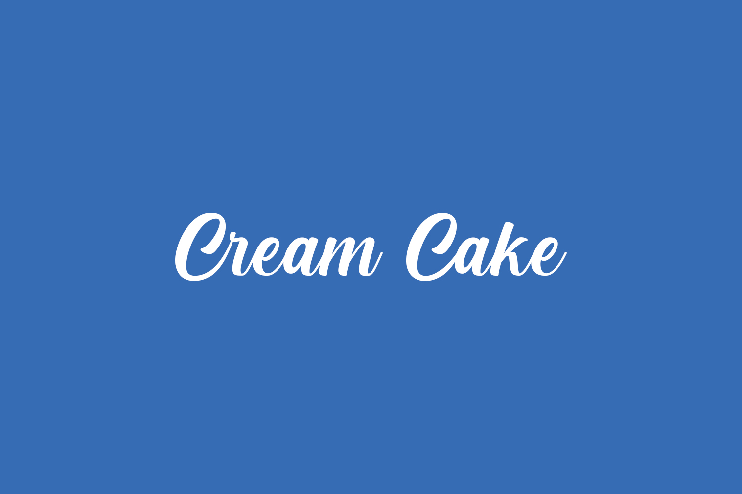 Cream Cake Free Font