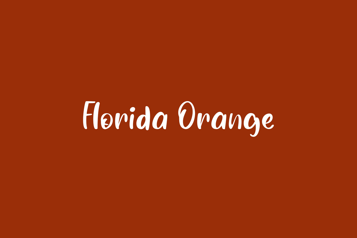 Florida Orange Free Font