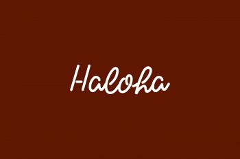 Haloha Free Font