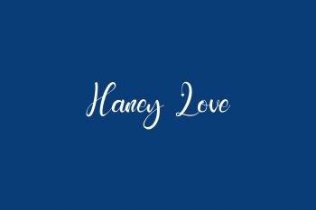 Haney Love Free Font
