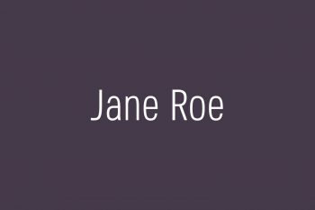 Jane Roe Free Font