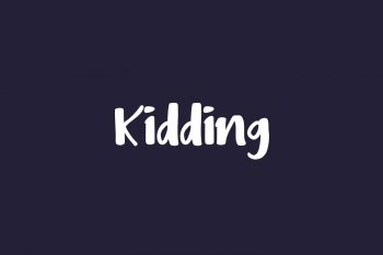 Kidding Free Font