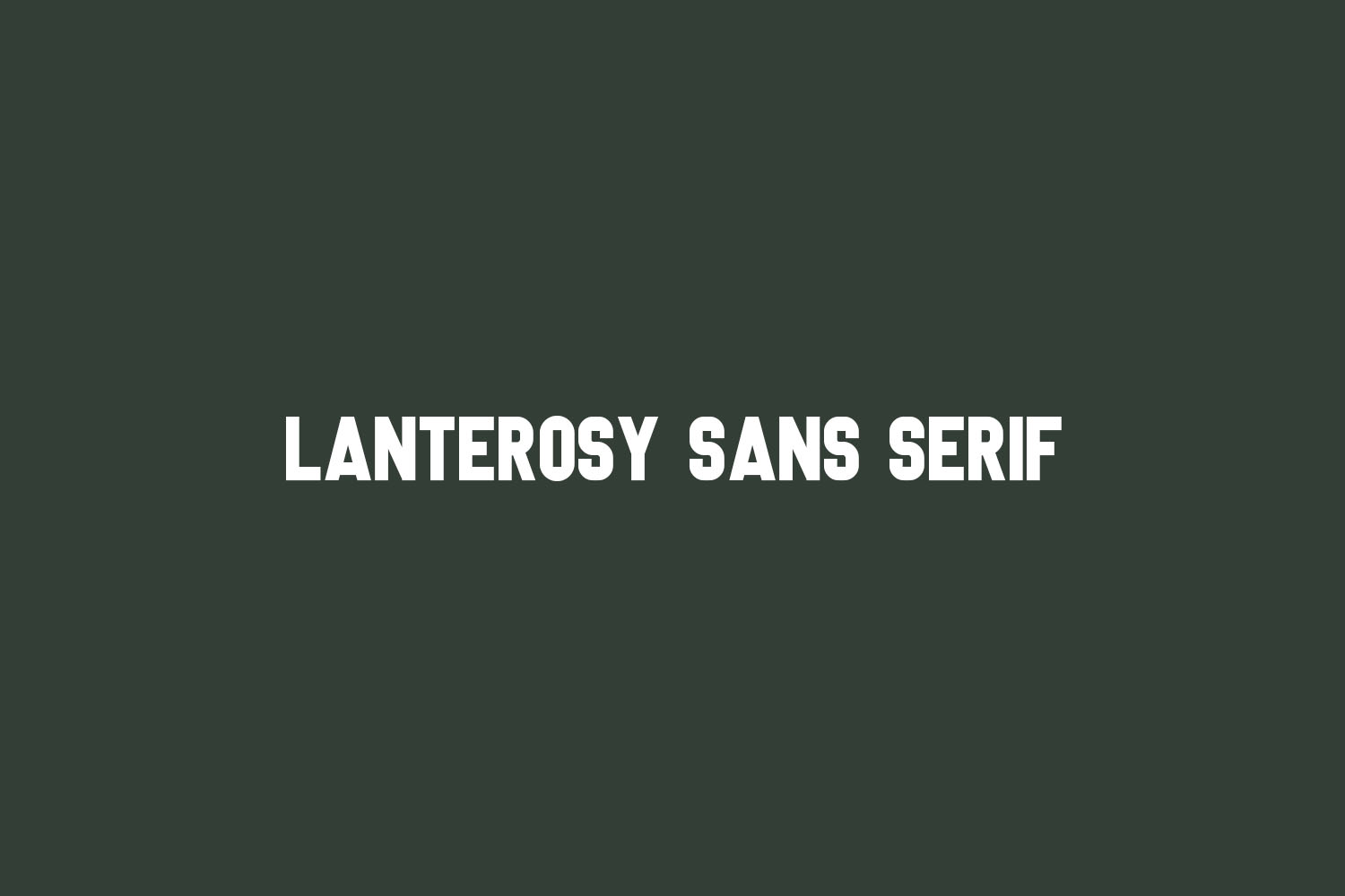 Lanterosy Sans Serif