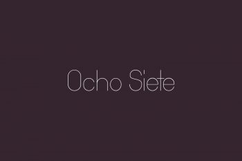 Ocho Siete Free Font