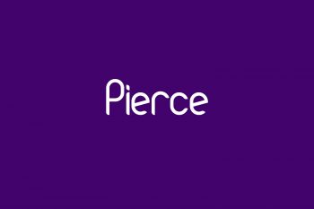 Pierce Free Font